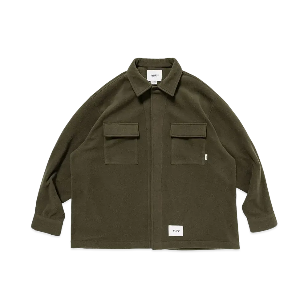 WTAPS OBJ / LS / Poly Fleece "Olive Drab"