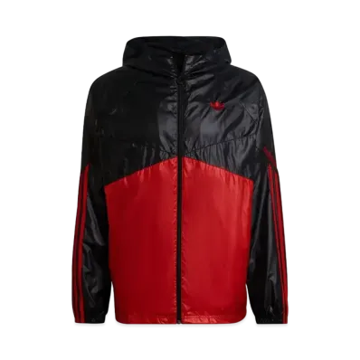 ADIDAS SPRT BLOCKED WINDBREAKER "Black/Team Victory Red"