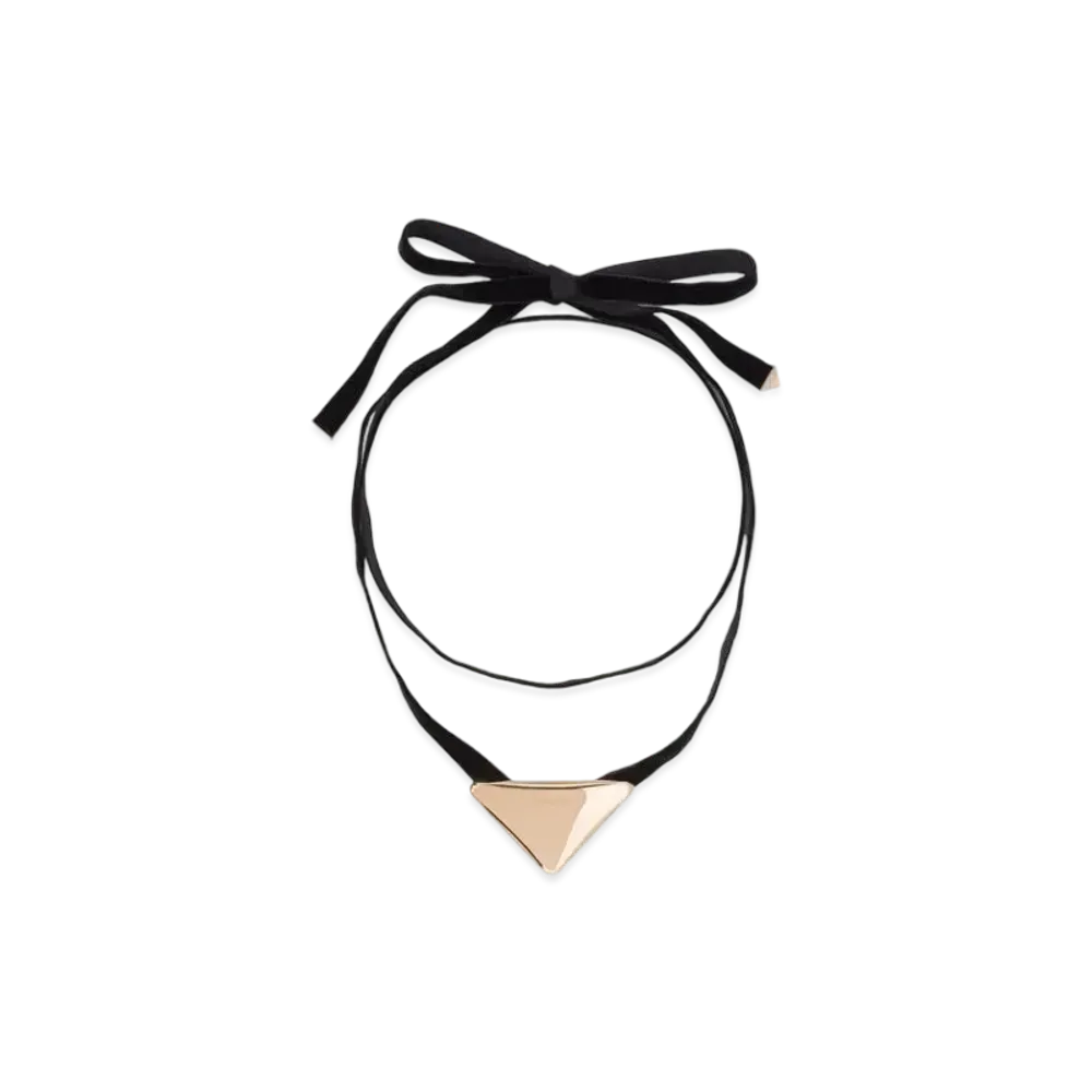 PRADA Eternal Gold Choker with Medium Pendant in Yellow Gold