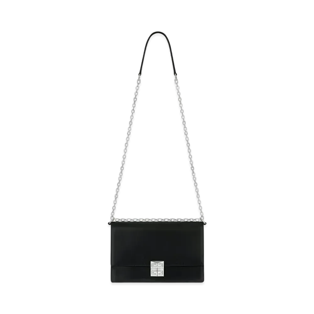 GIVENCHY Medium 4G Bag in Box Leather with Chain "Black"