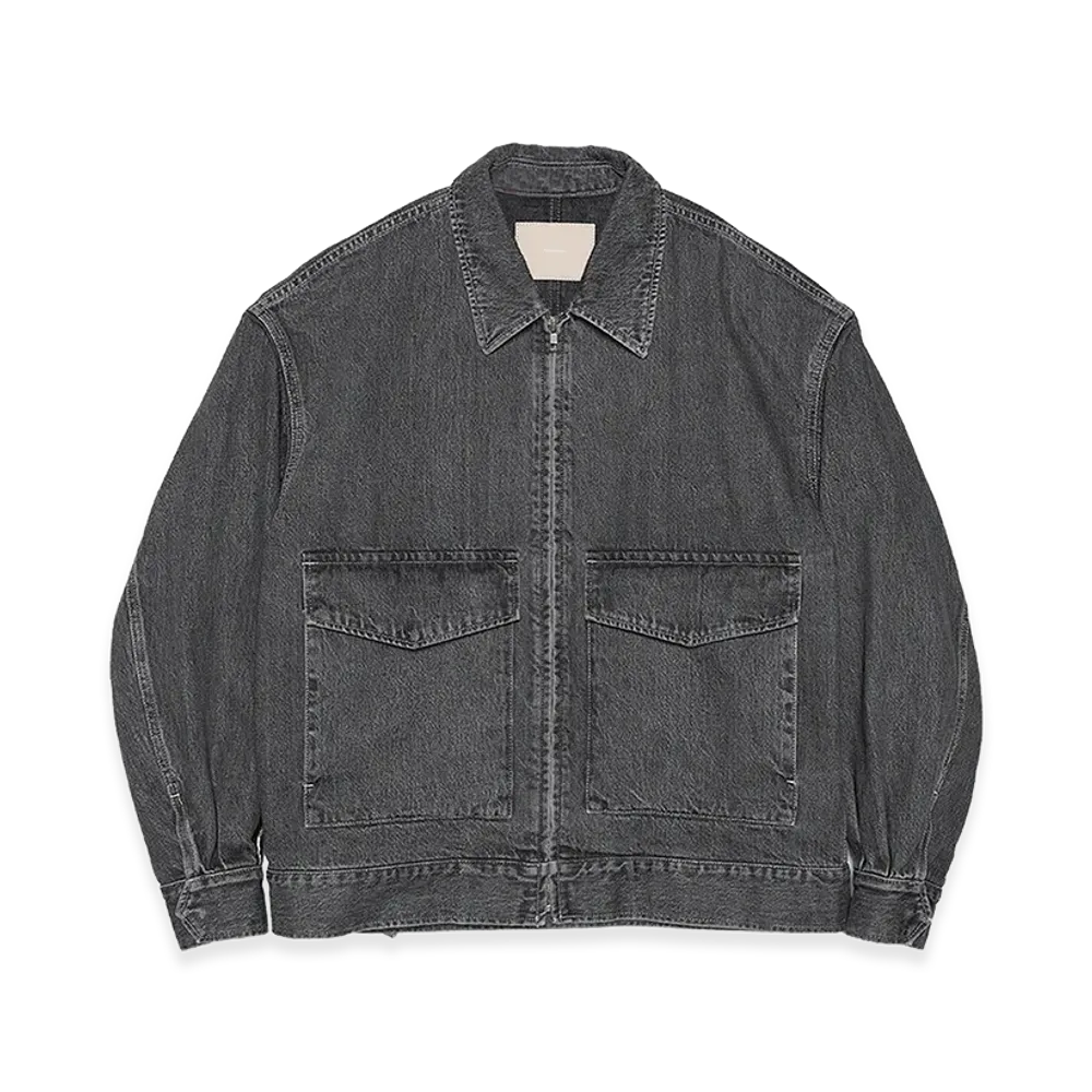 Graphpaper Selvage Denim Zip Jacket Light Fade "Black"