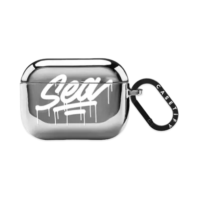 WIND AND SEA x CASETIFY x it's a living LOGO MIRROR Air Pods Pro Case "Mirror Silver"