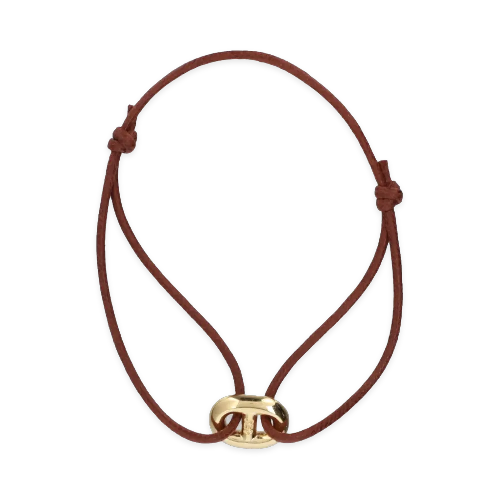 WIND AND SEA x IVXLCDM Mariner Cord Bracelet "Brick Gold"