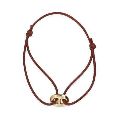 WIND AND SEA x IVXLCDM Mariner Cord Bracelet "Brick Gold"