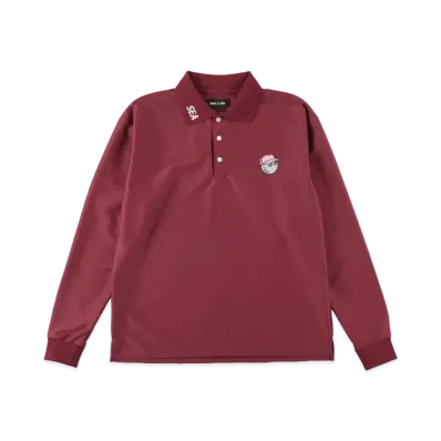 WIND AND SEA x Malbon Golf L/S Polo Shirt "Burgundy"