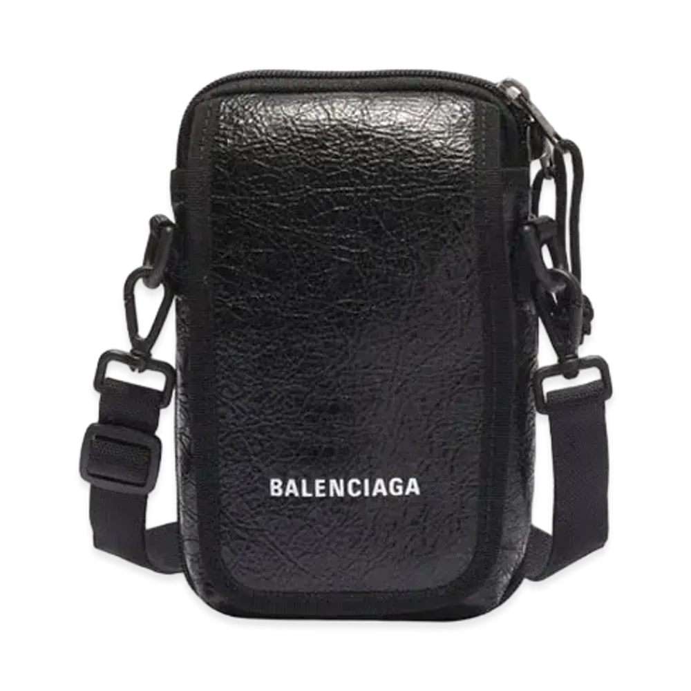 BALENCIAGA Explorer Crossbody Pouch Bag "Black"