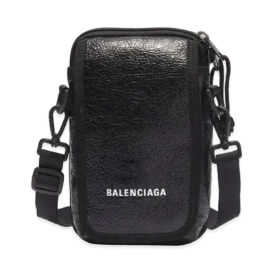 BALENCIAGA Explorer Crossbody Pouch Bag "Black"