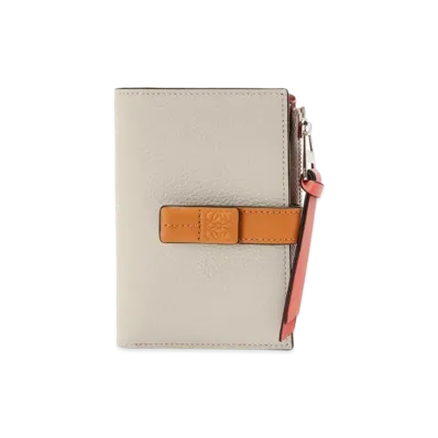 LOEWE Slim Zip Bi-Fold Wallet Soft Grain Calf "Light Oats/Honey"