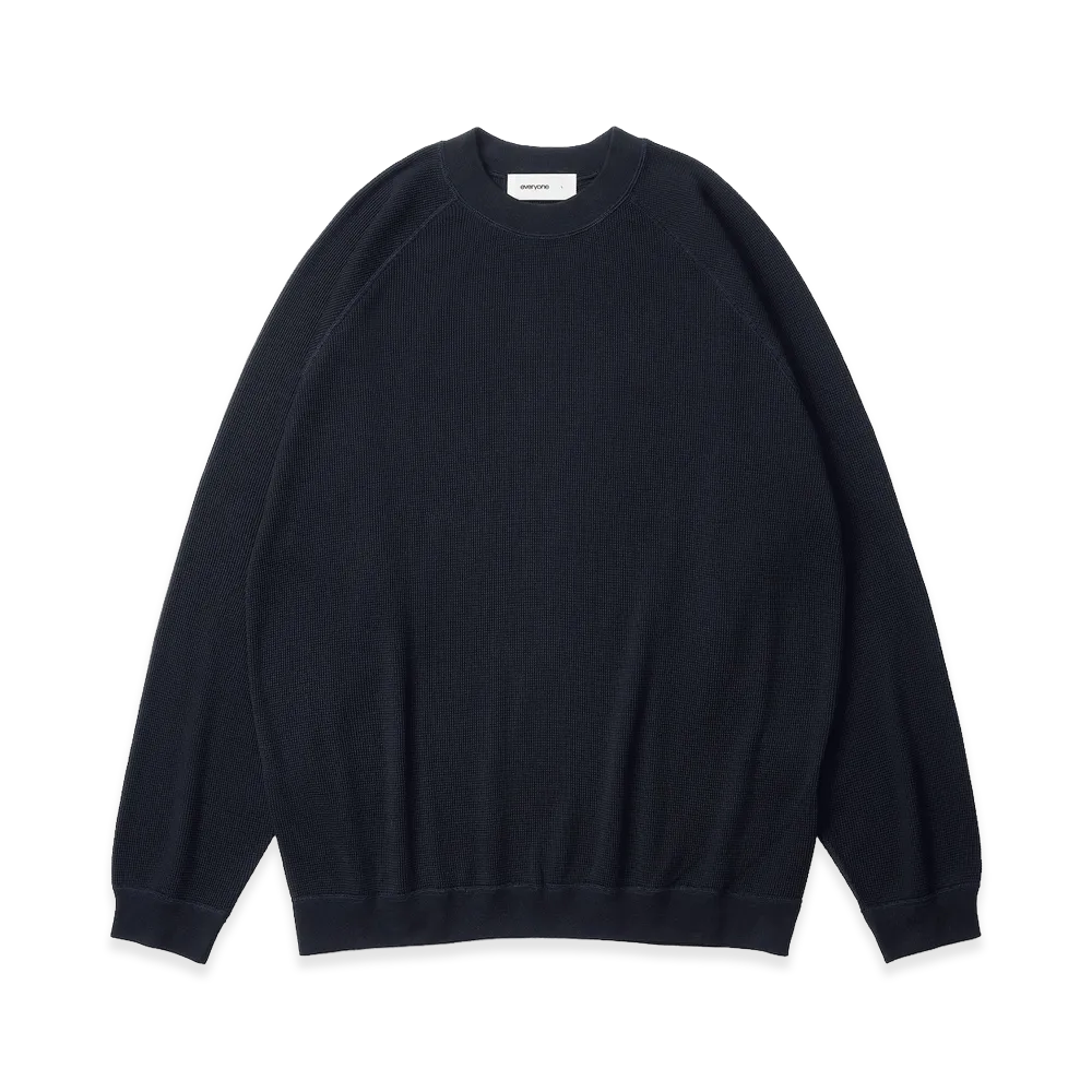 everyone Surf Knit Crew Neck Sweatshirt "Navy"