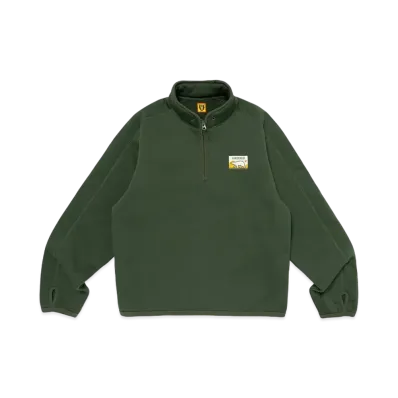HUMAN MADE Fleece Sweat Half Zip Pullover "Green"