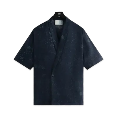 Kith Cupro Linen Thompson Crossover Shirt "Nocturnal"