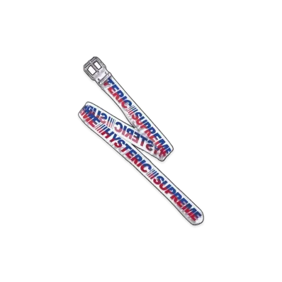 Supreme x HYSTERIC GLAMOUR Vinyl Belt "Clear"