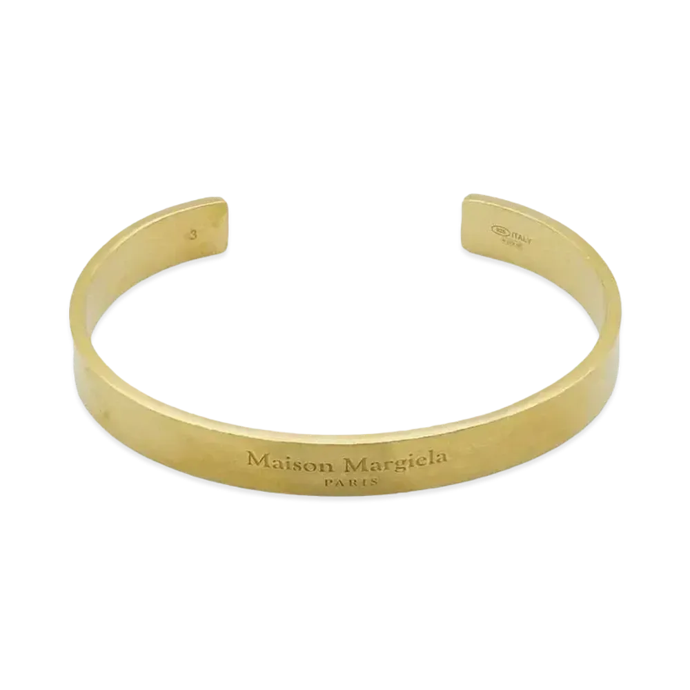 Maison Margiela Cuff "Yellow Gold Plating Burattato"