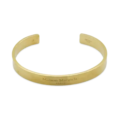 Maison Margiela Cuff "Yellow Gold Plating Burattato"