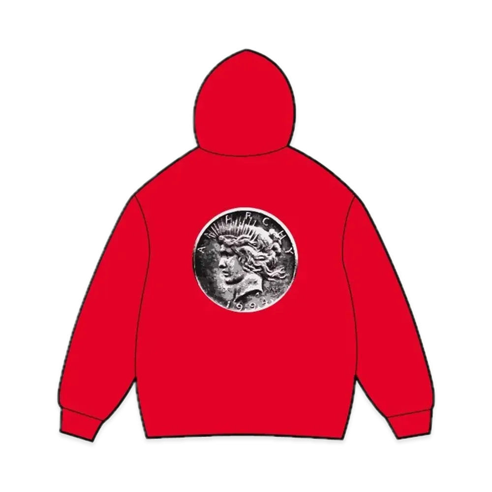Supreme Anarchy Hooded Sweatshirt "Red"