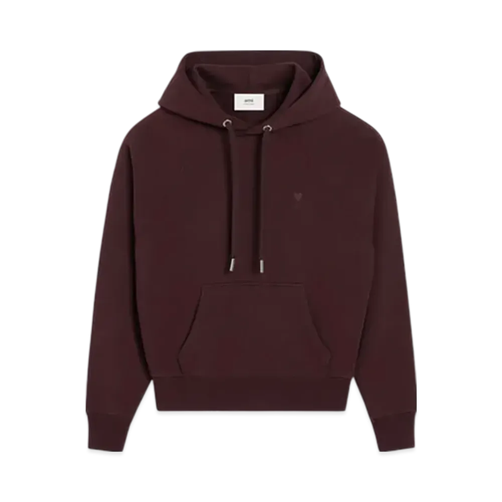 AMI PARIS Ami de Coeur Hoodie "Eggplant"