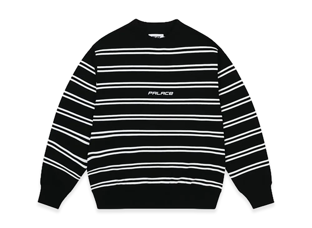 PALACE P-Stripe Knit "Black"