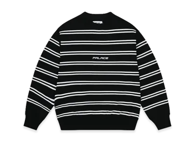 PALACE P-Stripe Knit "Black"