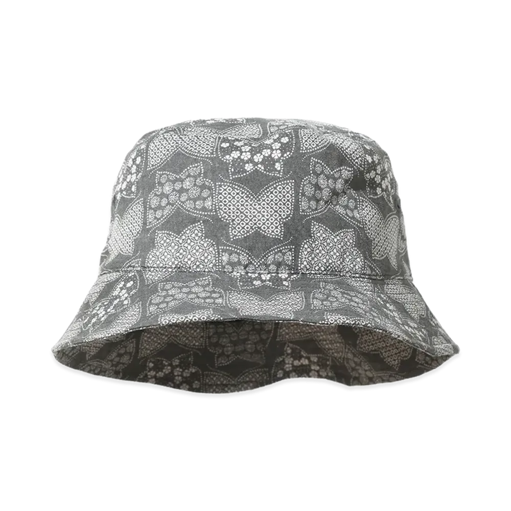 NEEDLES Bucket Hat - Papillon Print "Black"
