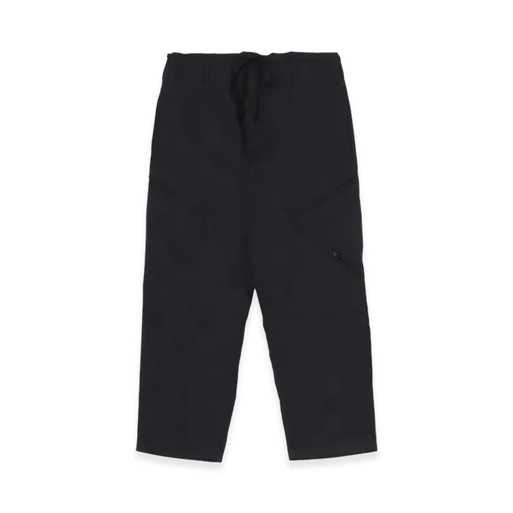 WILDSIDE YOHJI YAMAMOTO T/C Twill Drawstring Loose Silhouette Pants "Black"