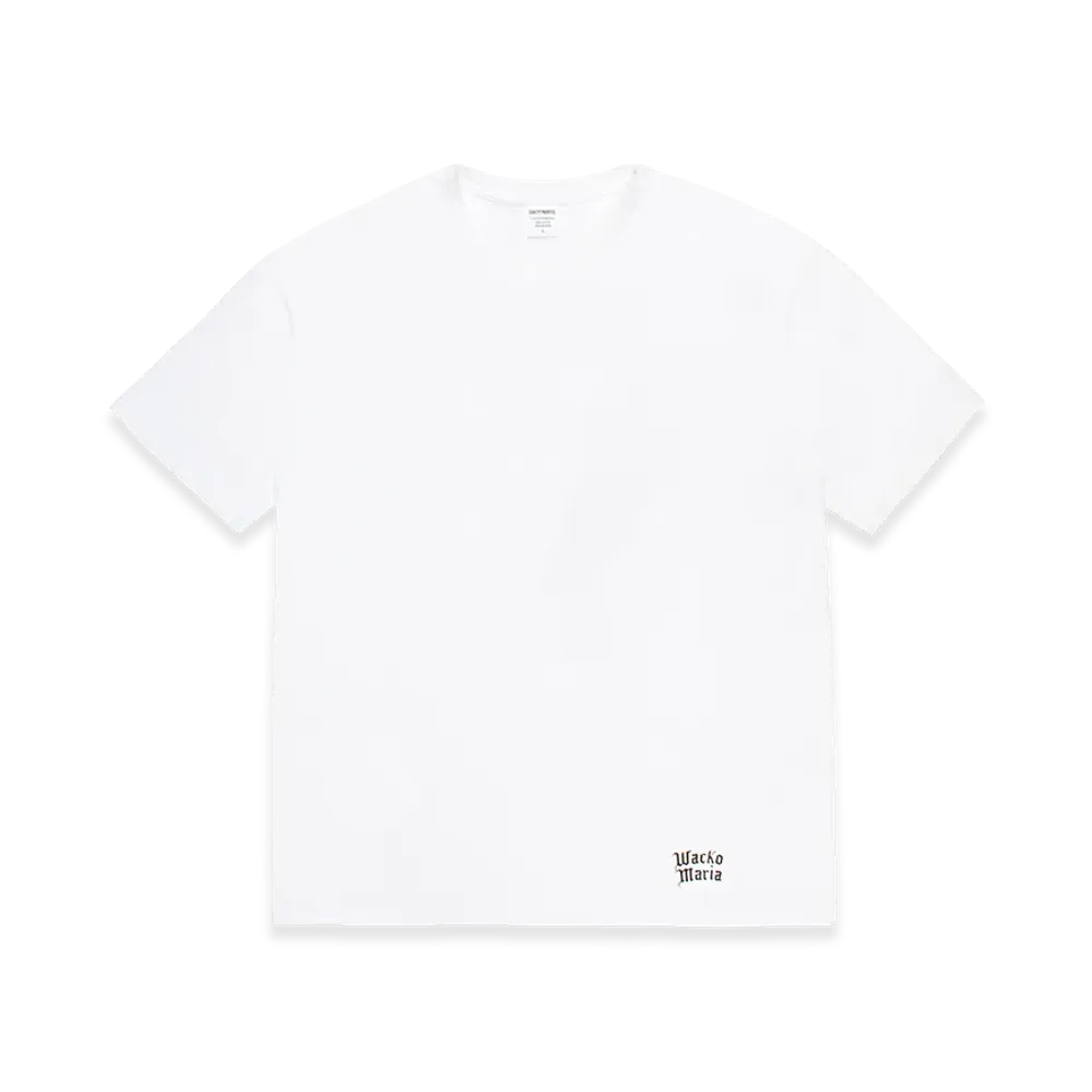 WACKO MARIA Washed Heavy Weight Color T-Shirt "White"