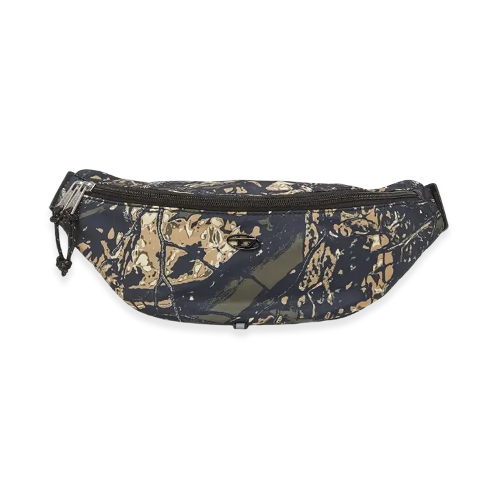 Diesel D-Pack Beltbag x D-Pack-Belt Bag In Camo-Print Fabric "Military Green"