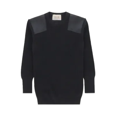 1017 ALYX 9SM Nylon Panel Sweater "Black"
