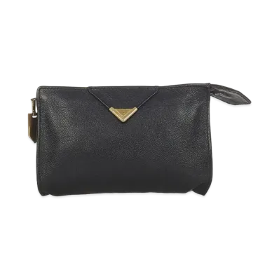 Saint Laurent Leather Pouch "Black"