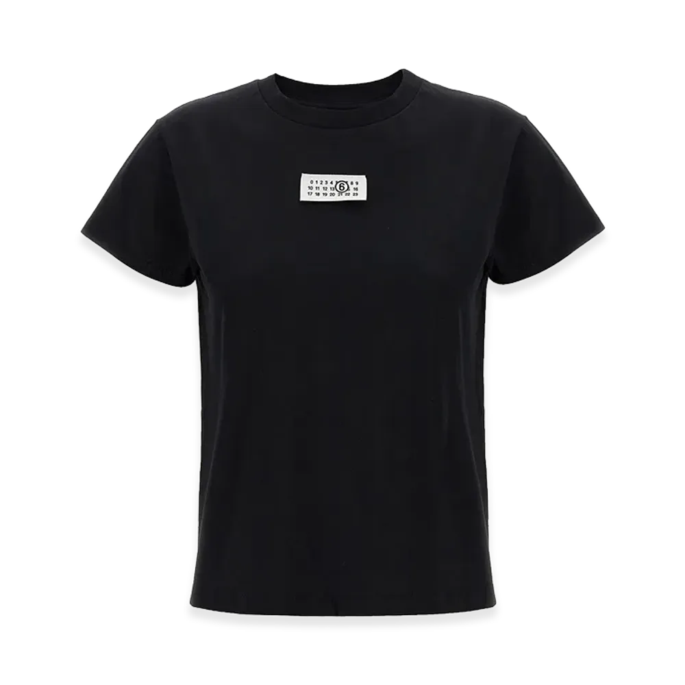 MM6 Maison Margiela Women's Numeric Signature T-Shirt "Black"
