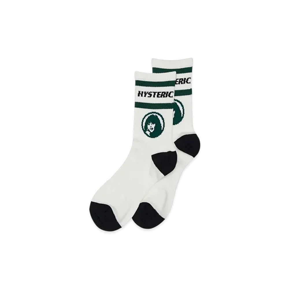 HYSTERIC GLAMOUR Circle Girl Socks "Green"