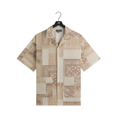 Kith Silk Lyocell Bandana Reade Shirt "Canvas"