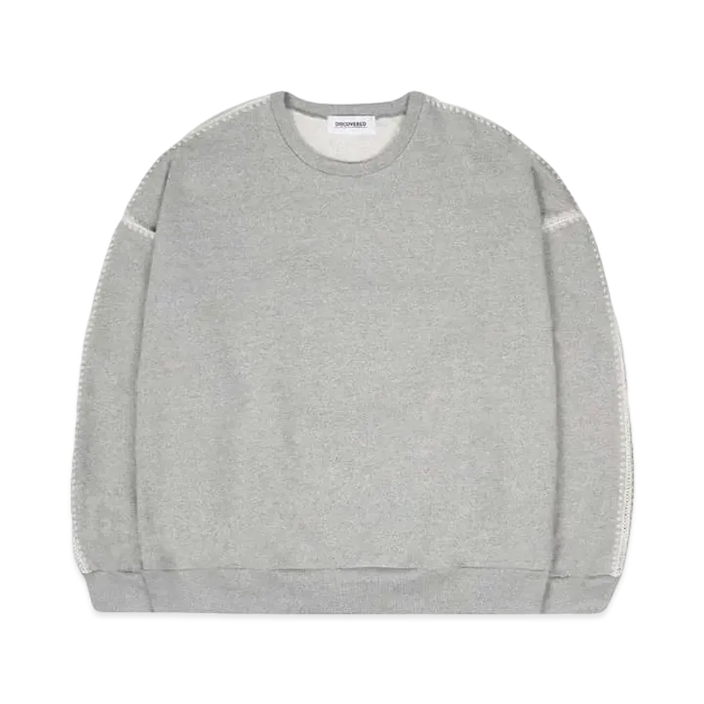DISCOVERED SHELL STITCH SWEAT "GRAY"