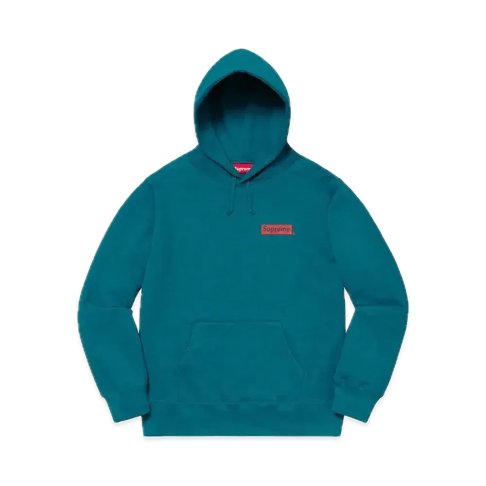 Supreme Stop Crying Hooded Sweatshirt "Marine Blue"
