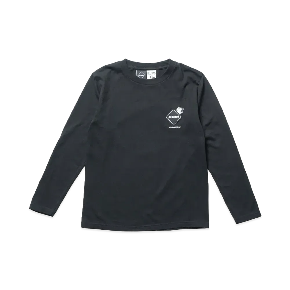 F.C.REAL BRISTOL For Kids Felix The Cat Supporter L/S Tee "Black"