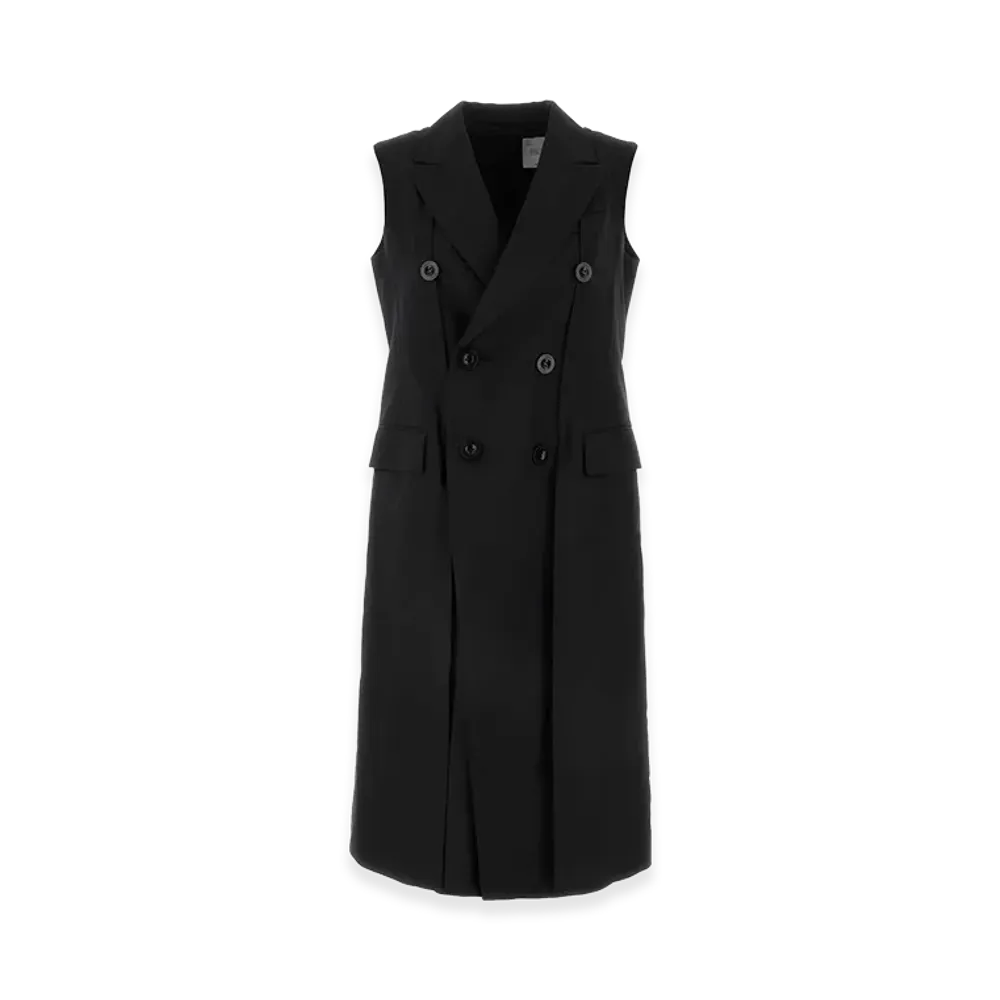sacai Women's Polyester Blend Vest "Black"