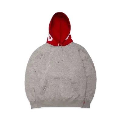 Supreme Contrast Hooded Sweatshirt "Grey"