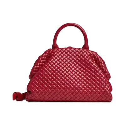 Bottega Veneta Small Handle Hand Bag "Red"