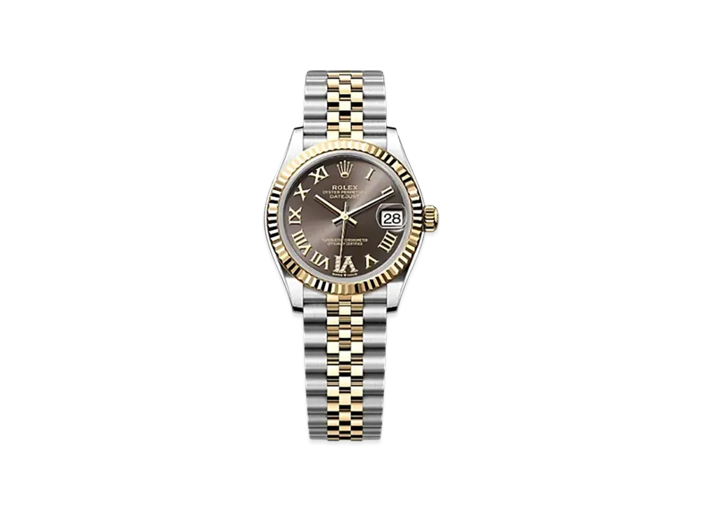ROLEX Datejust 31mm Oystersteel & Yellow Gold 278273 "Dark Grey"