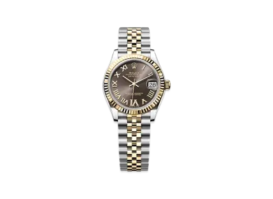 ROLEX Datejust 31mm Oystersteel & Yellow Gold 278273 "Dark Grey"