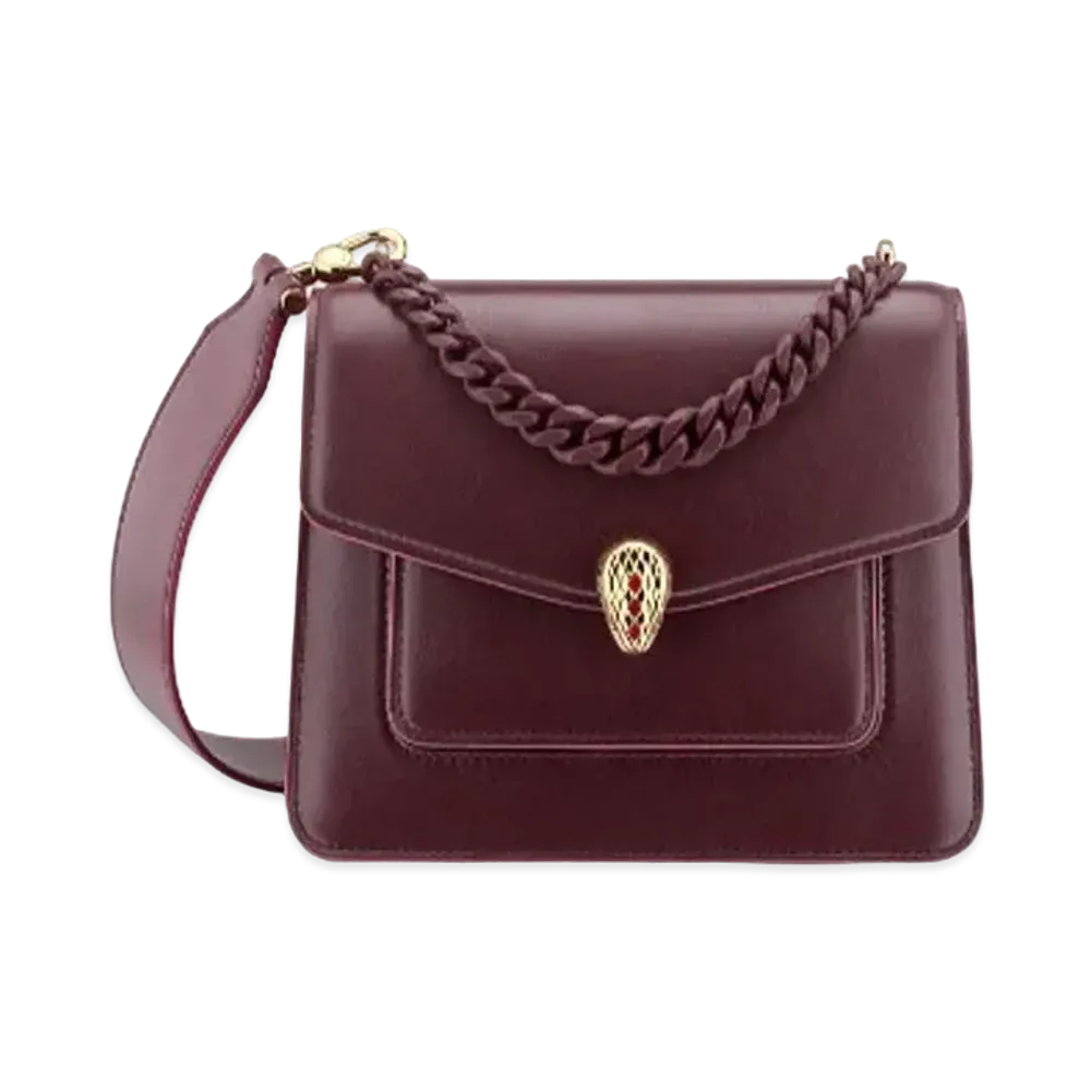 BVLGARI Serpenti Forever Crossbody Bag "Bordeaux"