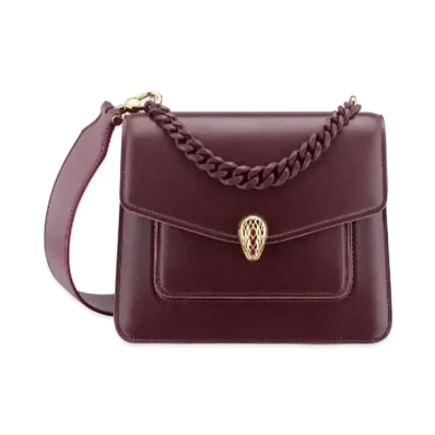 BVLGARI Serpenti Forever Crossbody Bag "Bordeaux"