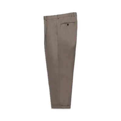 WACKO MARIA x Ermenegildo Zegna Pleated Trousers (Type-1) "Beige"