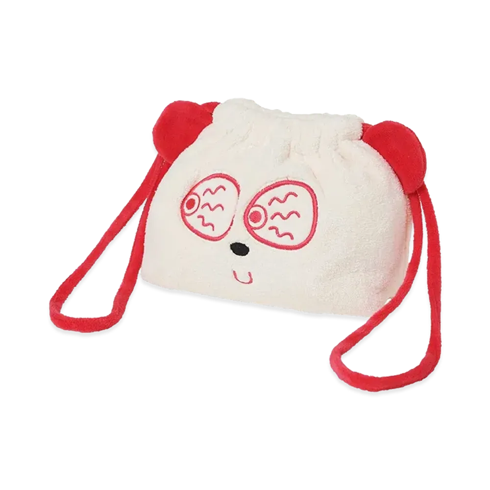 HYSTERIC GLAMOUR Women's Hysteric Glamour Red Eye Panda Drawstring Pouch "White"