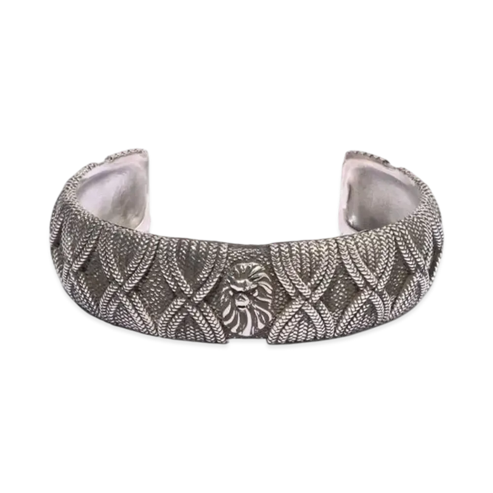 A BATHING APE Bape Black Tsuka Bangle "Silver"