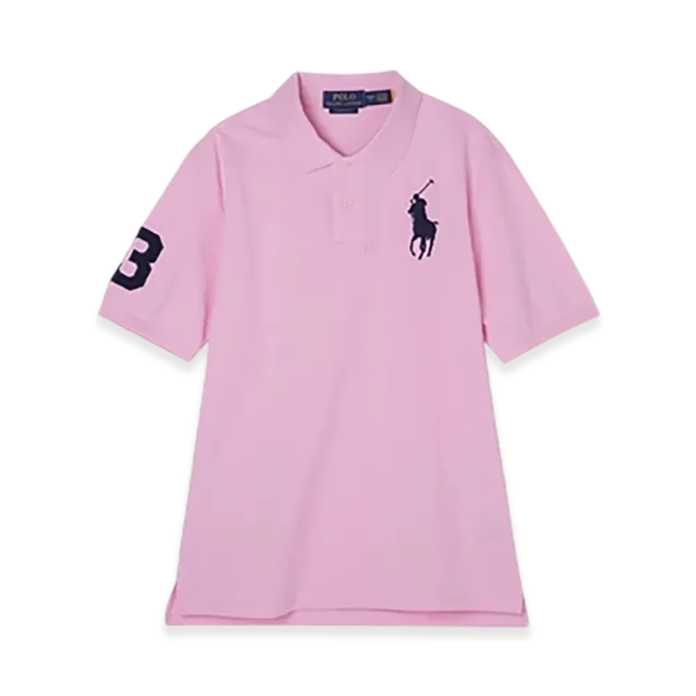 Polo Ralph Lauren Short-Sleeve Big Pony Mesh Polo Shirt "Carmelpink"