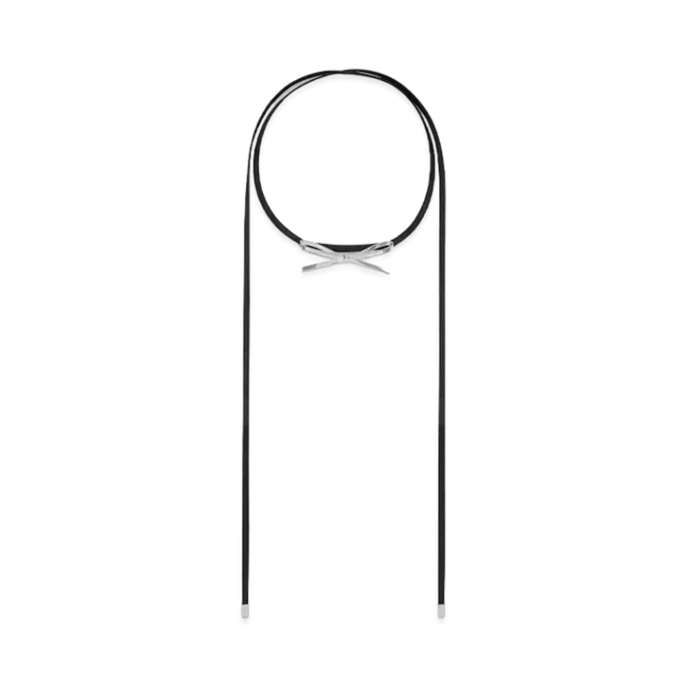 WE11DONE Bow Choker "Silver"