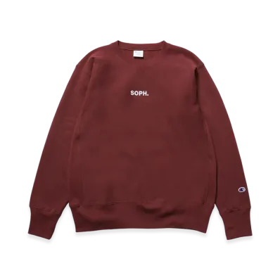 Champion x SOPH. Reverse Weave Crewneck Sweat "Bordeaux"