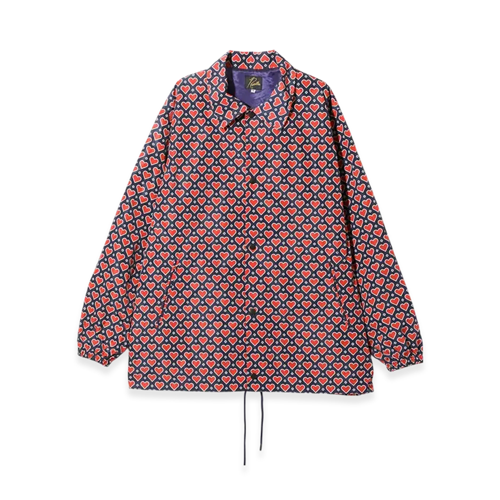 NEEDLES Coach Jacket - Poly Taffeta/Printed "Red"