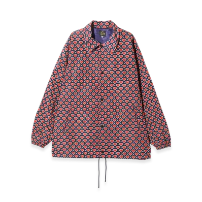 NEEDLES Coach Jacket - Poly Taffeta/Printed "Red"