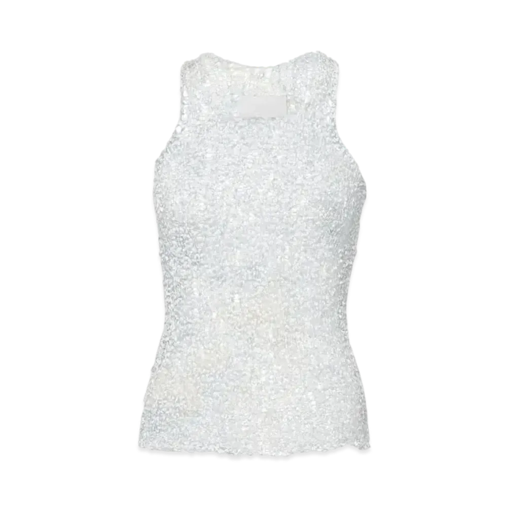 Maison Margiela Women's Soft Dot Vest Top "White"